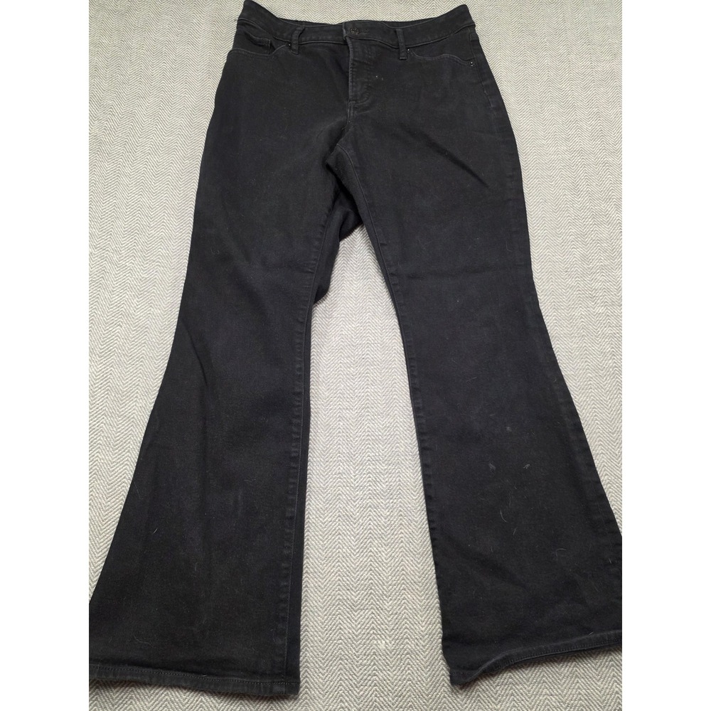 Express Black Curvy Boot Mid Rise Flare Jeans‎ Womens Size 12R